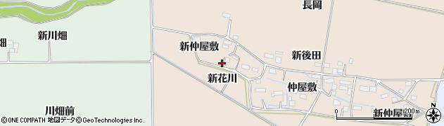 宮城県大崎市古川長岡周辺の地図