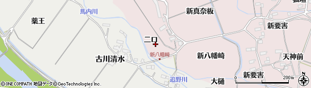 宮城県大崎市古川小林（二口）周辺の地図