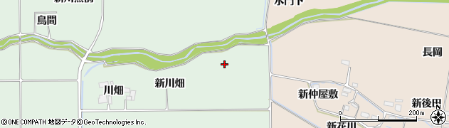 宮城県大崎市古川長岡（新堰場）周辺の地図
