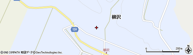 宮城県加美町（加美郡）柳沢（寺沢）周辺の地図