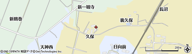 宮城県大崎市田尻諏訪峠久保周辺の地図