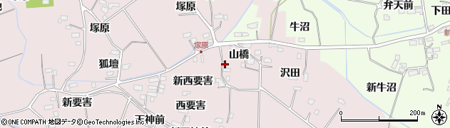 宮城県大崎市古川小林新山橋8周辺の地図