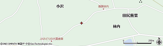 宮城県大崎市田尻蕪栗小沢42-8周辺の地図