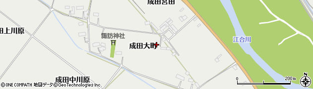 宮城県大崎市古川清水成田大町周辺の地図