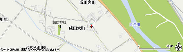 宮城県大崎市古川清水成田大町60周辺の地図