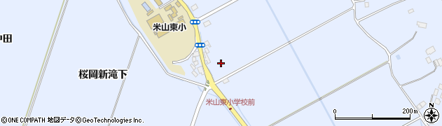 宮城県登米市米山町（桜岡下待井）周辺の地図