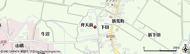 宮城県大崎市古川宮沢（弁天浦）周辺の地図