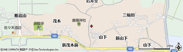 宮城県大崎市古川長岡山下5周辺の地図
