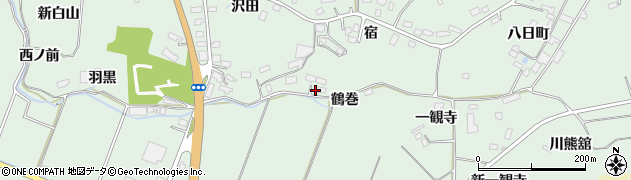 宮城県大崎市古川小野鶴巻周辺の地図