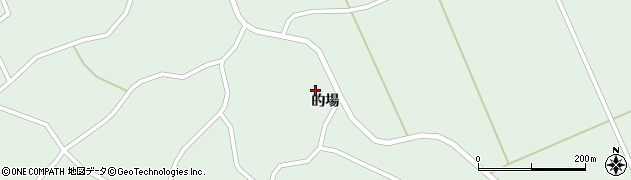宮城県登米市米山町中津山的場周辺の地図