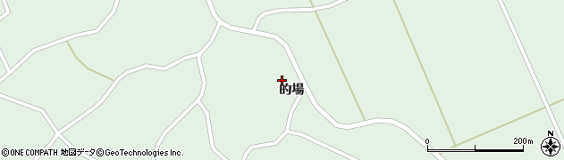 宮城県登米市米山町中津山（的場）周辺の地図