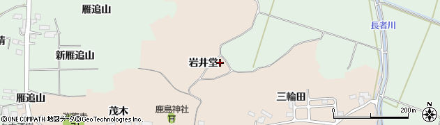 宮城県大崎市古川長岡新岩井堂周辺の地図