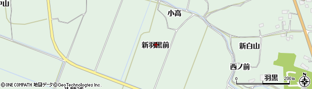 宮城県大崎市古川小野（新羽黒前）周辺の地図