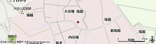 宮城県大崎市古川小林外谷地周辺の地図