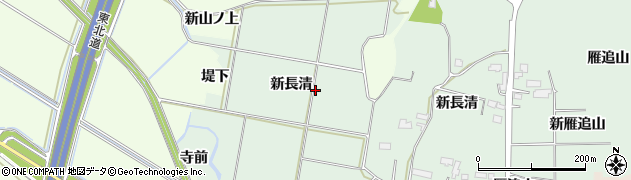宮城県大崎市古川川熊新長清周辺の地図