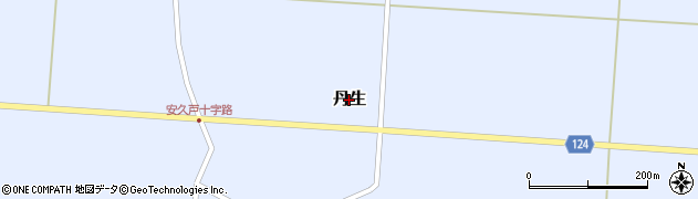 山形県尾花沢市丹生周辺の地図