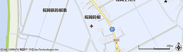 宮城県登米市米山町桜岡鈴根周辺の地図