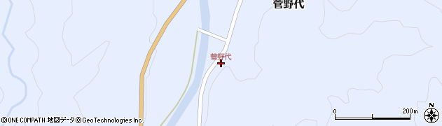 菅野代周辺の地図