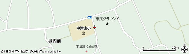 中津山小学校前周辺の地図
