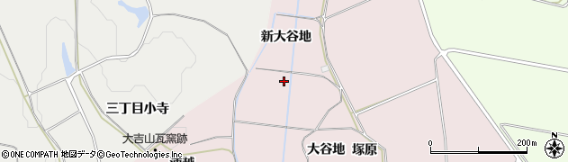 宮城県大崎市古川小林（新大谷地）周辺の地図