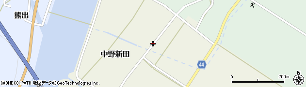 山形県鶴岡市中野新田（居村）周辺の地図