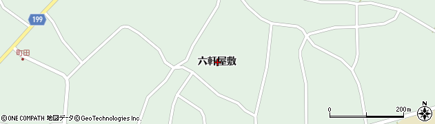 宮城県登米市米山町中津山六軒屋敷周辺の地図