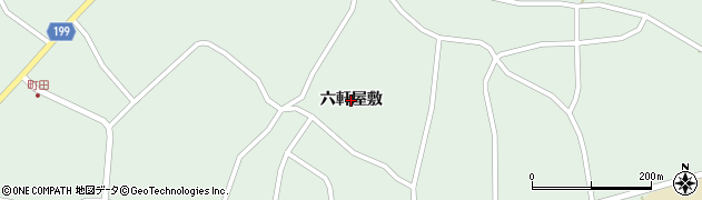 宮城県登米市米山町中津山（六軒屋敷）周辺の地図