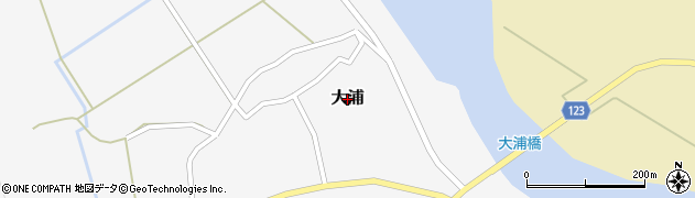 山形県大石田町（北村山郡）大浦周辺の地図