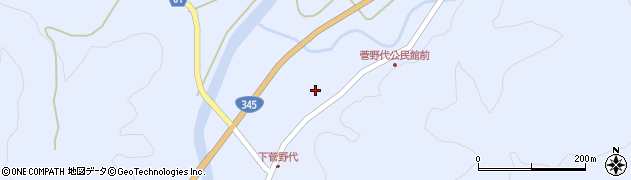 山形県鶴岡市菅野代宮野下周辺の地図