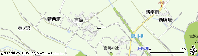 宮城県大崎市古川宮沢（三川）周辺の地図