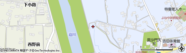 宮城県登米市米山町（桜岡新内の目）周辺の地図