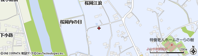 宮城県登米市米山町桜岡江浪118周辺の地図