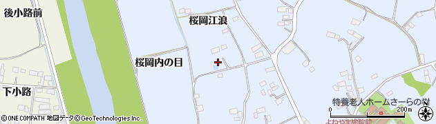 宮城県登米市米山町桜岡江浪73周辺の地図