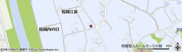 宮城県登米市米山町桜岡江浪24周辺の地図