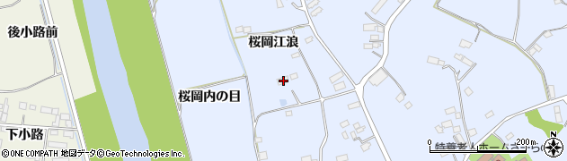宮城県登米市米山町桜岡江浪72周辺の地図