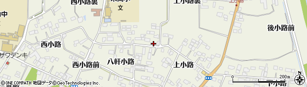 宮城県登米市米山町西野上小路裏16周辺の地図