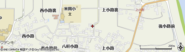 宮城県登米市米山町西野上小路裏22周辺の地図