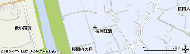 宮城県登米市米山町桜岡江浪76周辺の地図