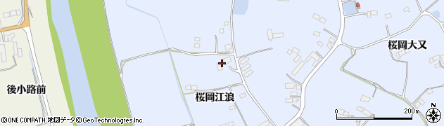 宮城県登米市米山町桜岡江浪22周辺の地図