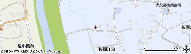 宮城県登米市米山町桜岡江浪80周辺の地図