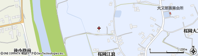 宮城県登米市米山町桜岡江浪83周辺の地図