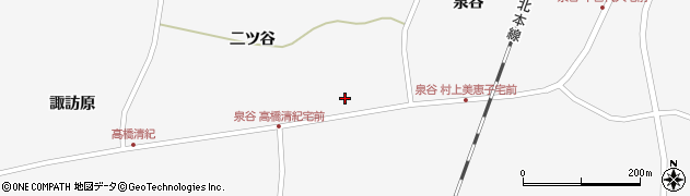 宮城県栗原市瀬峰泉谷89周辺の地図
