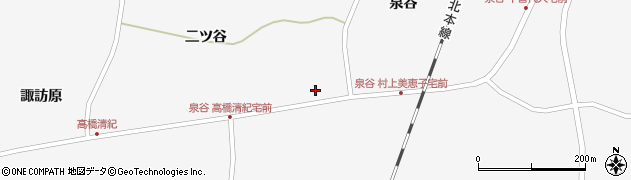 宮城県栗原市瀬峰泉谷88周辺の地図