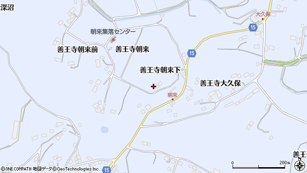 〒987-0301 宮城県登米市米山町善王寺の地図