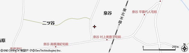 宮城県栗原市瀬峰泉谷84周辺の地図