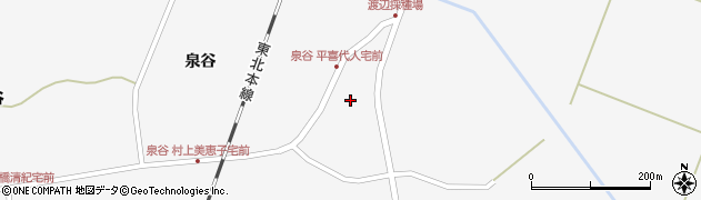 宮城県栗原市瀬峰泉谷54周辺の地図