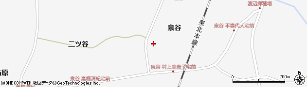 宮城県栗原市瀬峰泉谷102周辺の地図