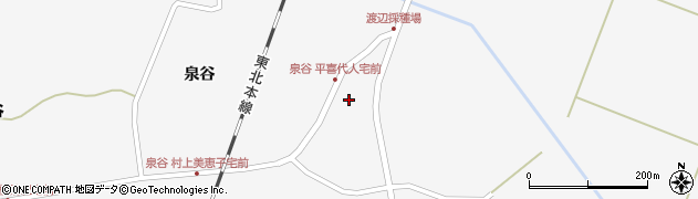 宮城県栗原市瀬峰泉谷55周辺の地図