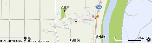 宮城県登米市米山町西野後小路周辺の地図
