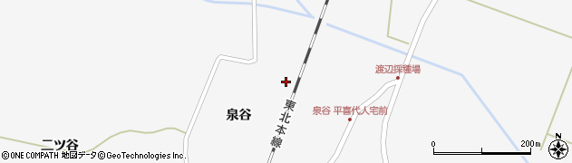 宮城県栗原市瀬峰泉谷126周辺の地図
